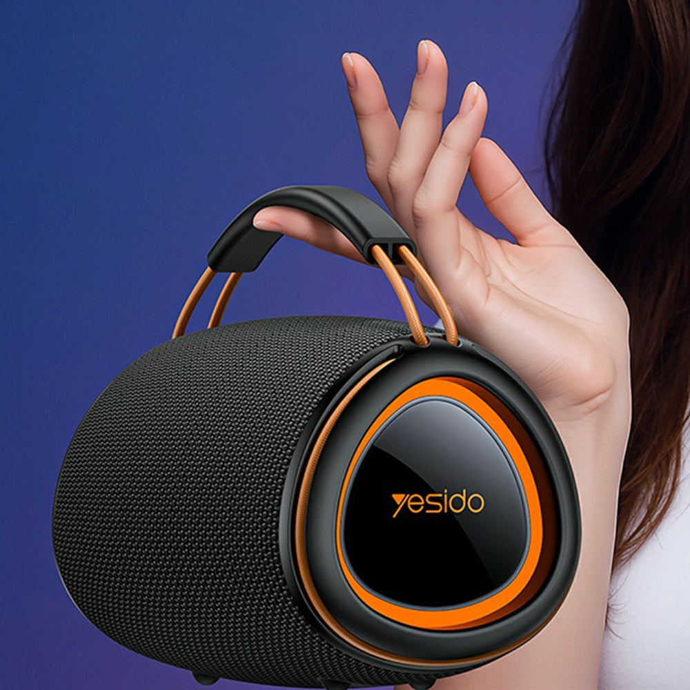 Cassa Portatile Bluetooth Yesido YSW39, 20W, TWS, RGB, Nera