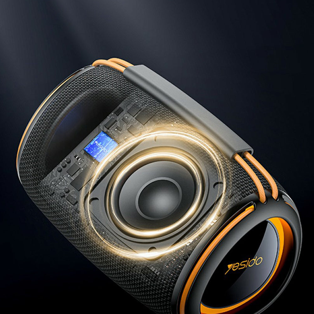 Cassa Portatile Bluetooth Yesido YSW39, 20W, TWS, RGB, Nera