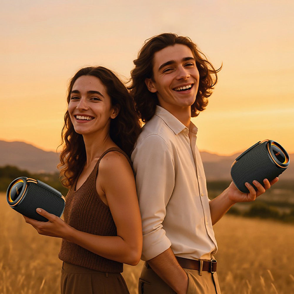 Cassa Portatile Bluetooth Yesido YSW39, 20W, TWS, RGB, Nera