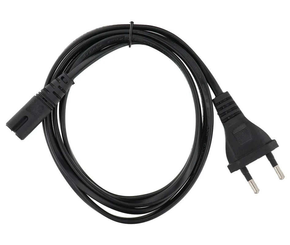 Cavo Alimentazione OEM, 2Pin, 1.5m, Nero