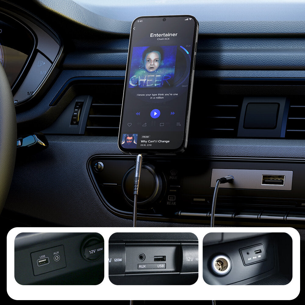 Cavo Audio 3.5mm - 3.5mm Joyroom SY-A08, 1.2m, Nero