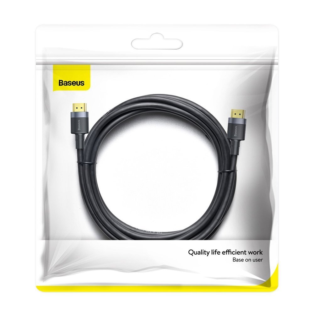Baseus Cafule Video Cable, HDMI - HDMI, 4K, 3m, Black CADKLF-G01