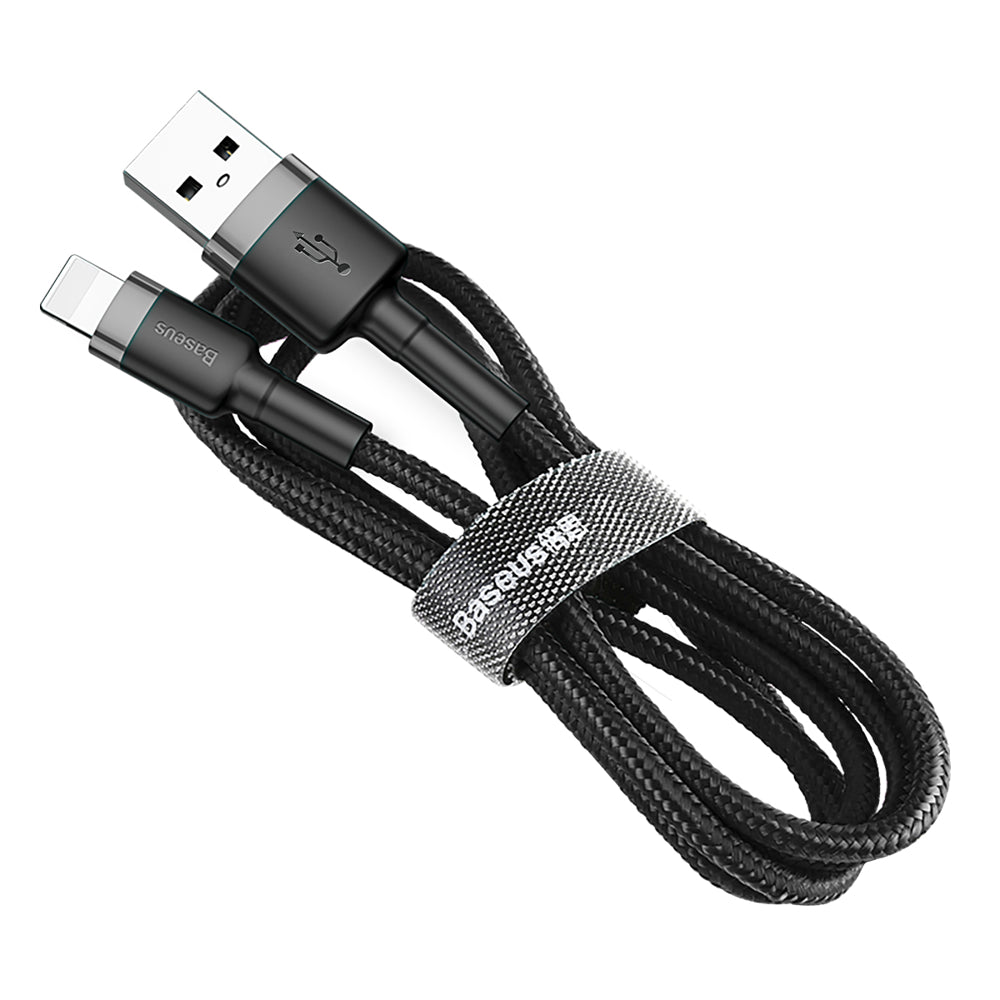 Cavo dati e ricarica USB-A - Lightning Baseus Cafule, 18W, 1m, grigio CALKLF-BG1