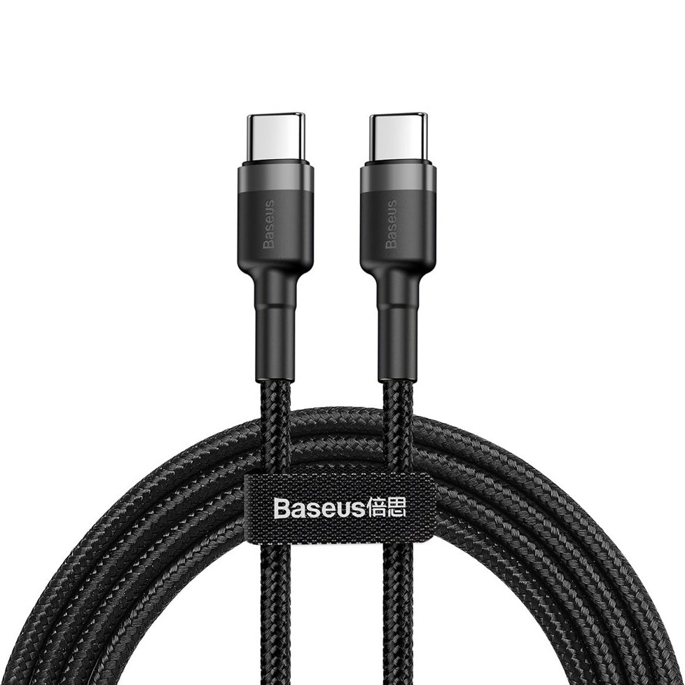 Cavo Dati e Ricarica USB-C - USB-C Baseus Cafule, 60W, 2m, Nero CATKLF-HG1