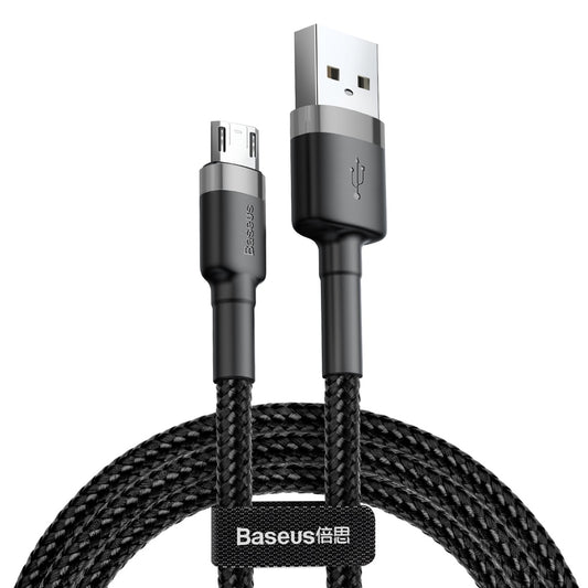 Data and Charging Cable USB-A - microUSB Baseus Cafule, 18W, 1m, Grey CAMKLF-BG1