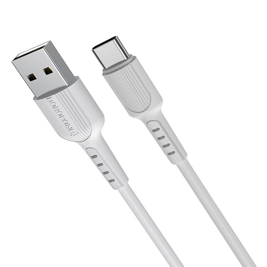 Data and Charging Cable USB-A - USB-C Borofone BX16, 18W, 1m, White