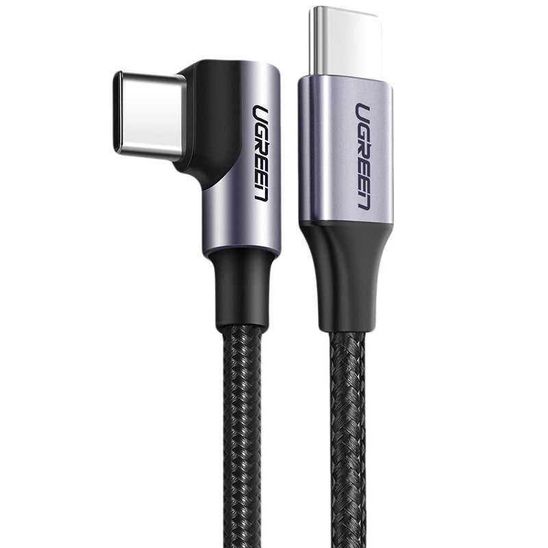 Cavo Dati e Ricarica USB-C - USB-C UGREEN US255 Angled, 60W, 1m, Grigio
