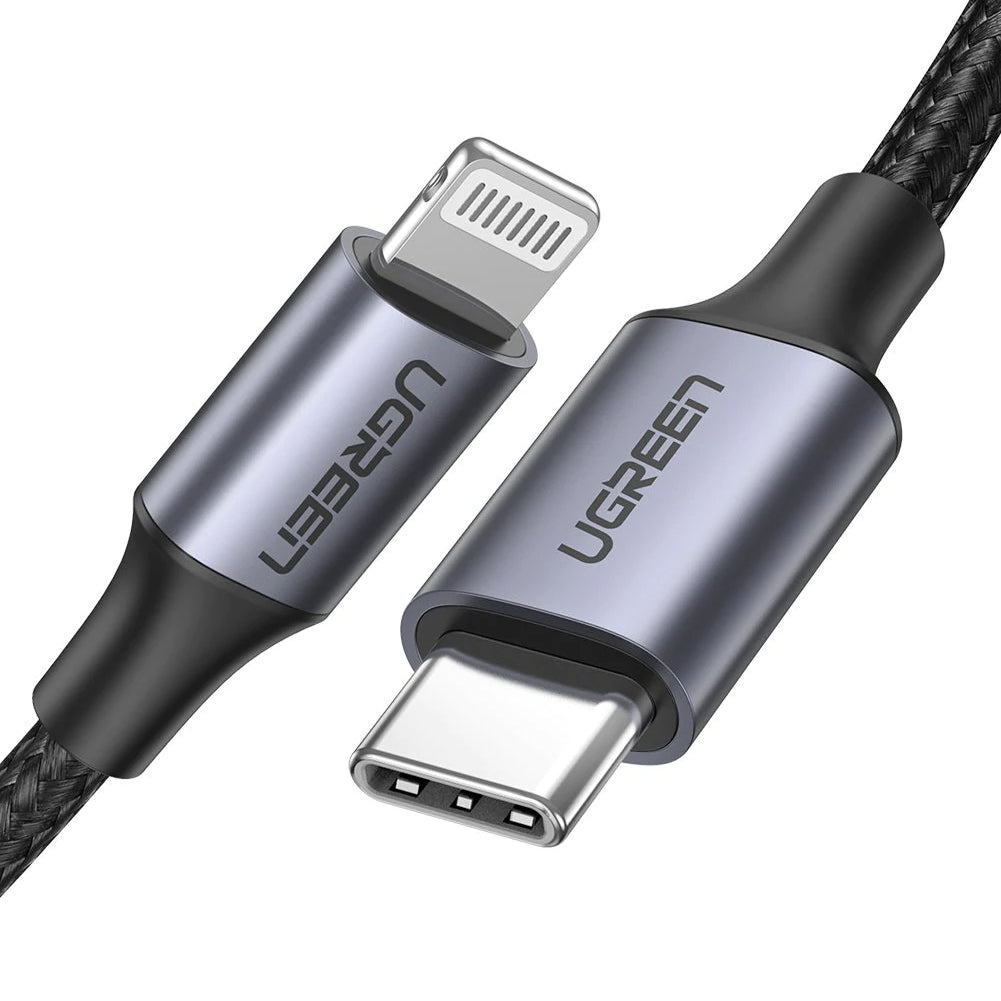 Cavo Dati e Ricarica USB-C - Lightning UGREEN US304, 20W, 1m, Nero