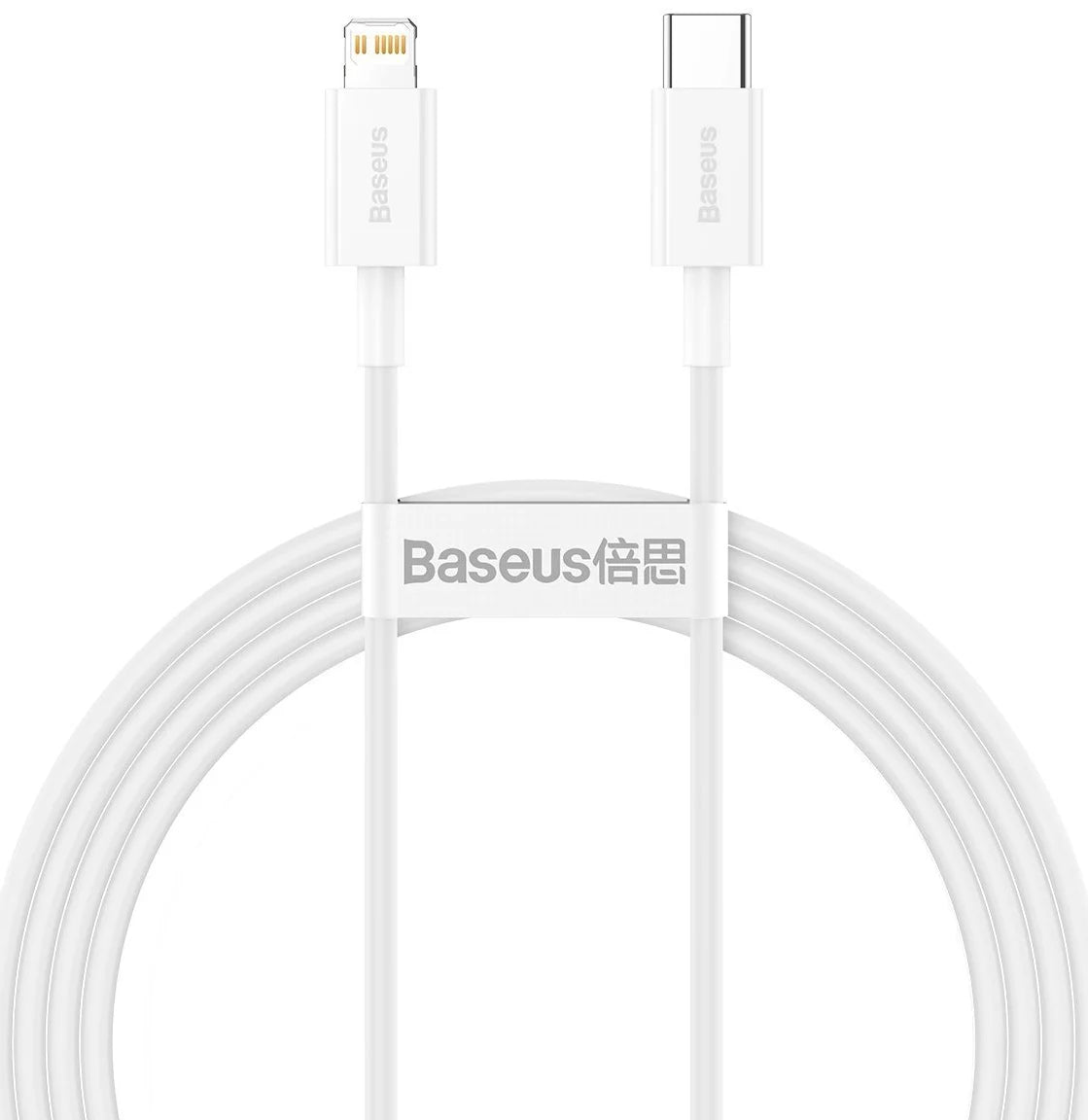 Cavo dati e ricarica USB-C - Lightning Baseus Serie Superior, 20W, 1,5 m, bianco CATLYS-B02