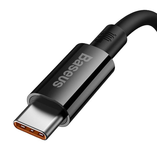 Cavo di ricarica e dati da USB-A a USB-C della serie Superior di Baseus, 100W, 1m, nero