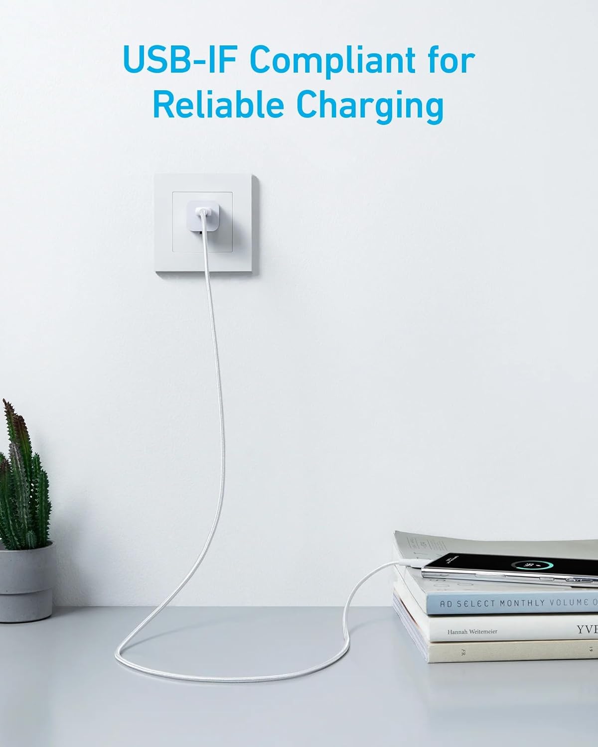 Cavo Dati e Ricarica USB-A - USB-C Anker 322, 18W, 0.9m, Bianco A81H5G21