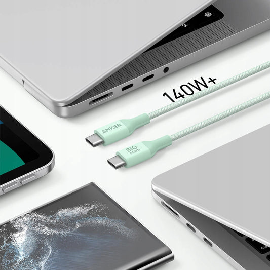 Cavo dati e ricarica USB-C - USB-C Anker 544, 140W, 1,8 m, verde A80F6H61