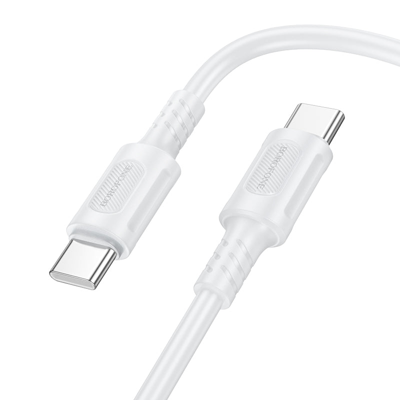 Cavo dati e ricarica USB-C - USB-C Borofone BX111 Feliz, 60W, 1m, bianco