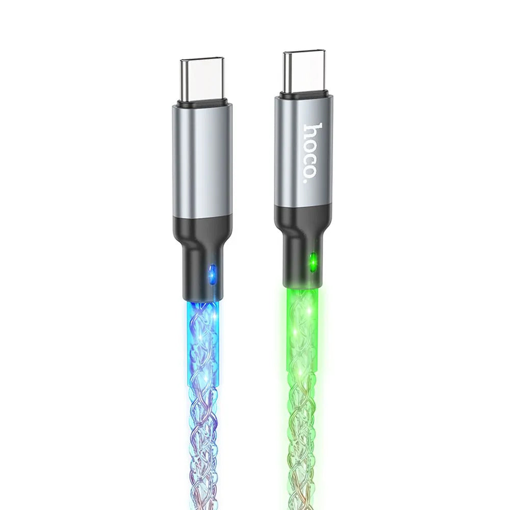 Cavo Dati e Ricarica USB-C - USB-C HOCO U112, 60W, 1m, Grigio
