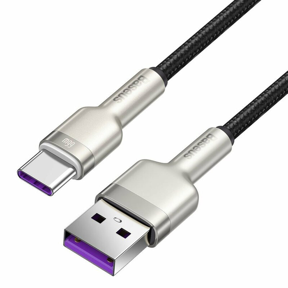Cavo Dati e Ricarica USB-A - USB-C Baseus Cafule Metal Series, 66W, 2m, Nero CAKF000201