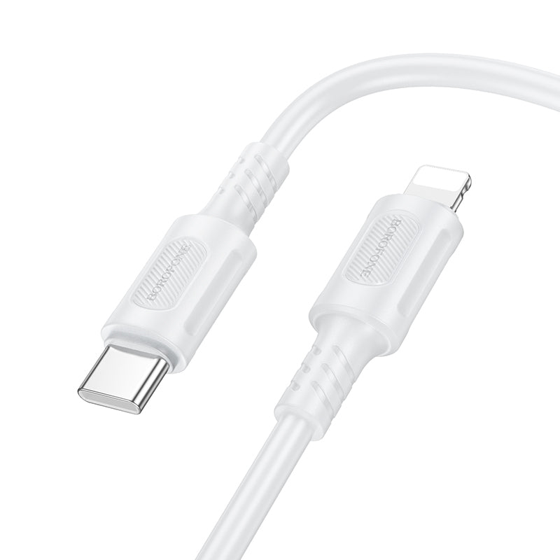 Cavo Dati e Ricarica USB-C - Lightning Borofone BX111 Feliz, 27W, 1m, Bianco
