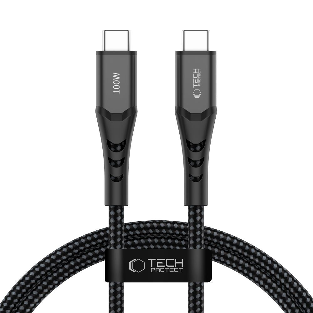 Cavo Dati e Ricarica USB-C - USB-C Tech-Protect UB11T Ultraboost, 100W, 1m, Nero