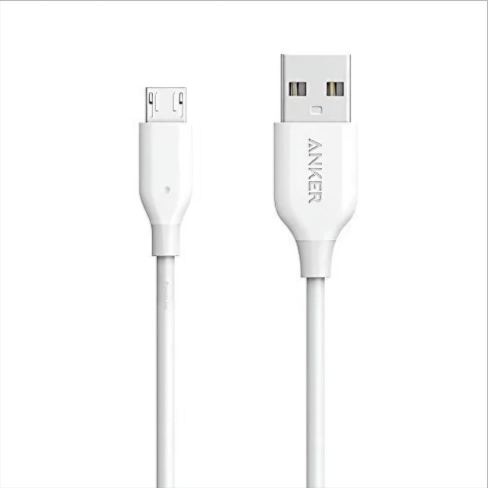Cavo Dati e Ricarica USB-A - microUSB Anker PowerLine, 18W, 1m, Bianco A8132H21