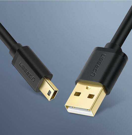 Cavo Dati e Ricarica USB-A - miniUSB UGREEN US132, 2m, Nero