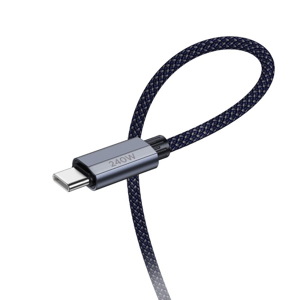 Cavo Dati e Ricarica USB-C - USB-C HOCO U134, 240W, 1.8m, Grigio