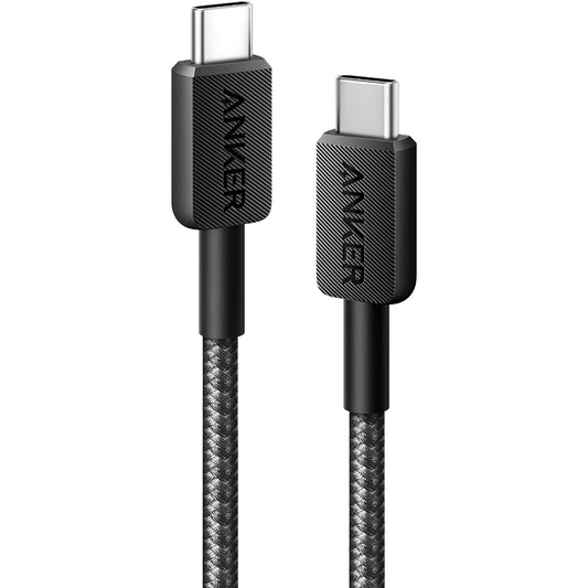 Cavo dati e ricarica USB-C - USB-C Anker 322, 60W, 1,8 m, nero A81F6G11