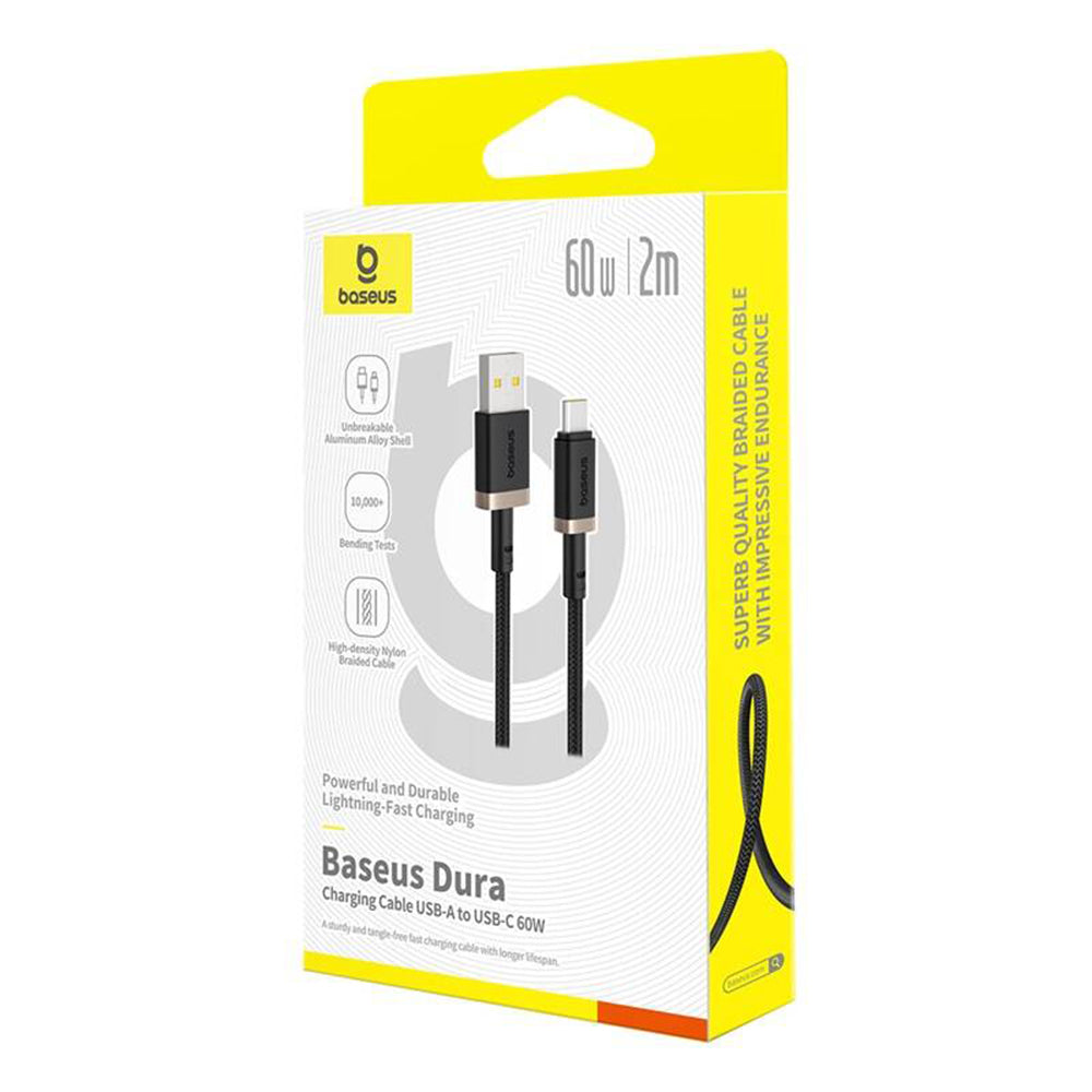 Cavo Dati e Ricarica USB-A - USB-C Baseus Dura Series, 60W, 2m, Oro P10377802U01-02