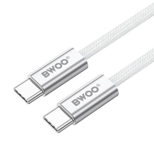 Cavo Dati e Ricarica USB-C - USB-C BWOO BO-X317C, 240W, 1m, Bianco