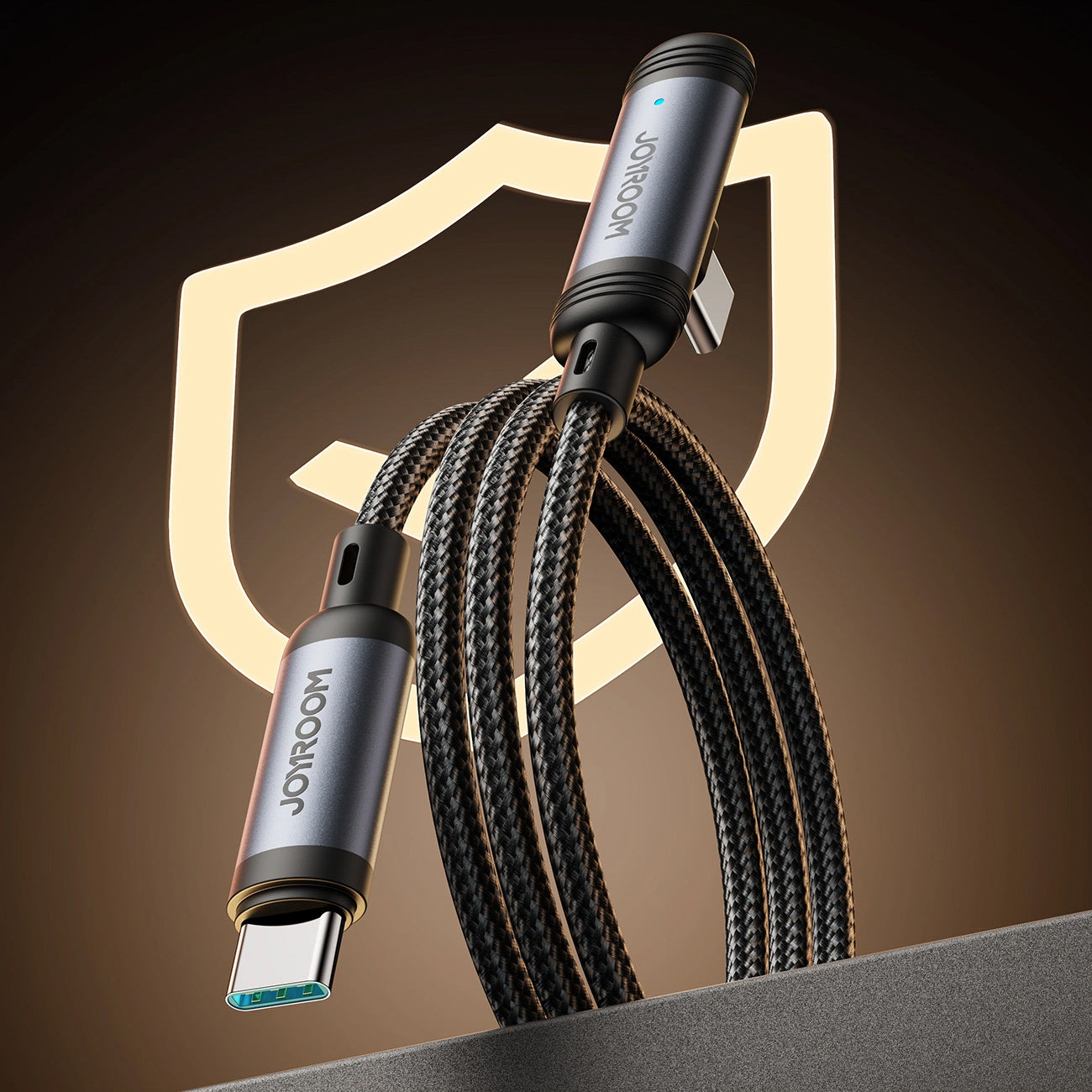 Cavo Dati e Ricarica USB-C - USB-C Joyroom S-A56 EnjoyX Angled, 60W, 1.2m, Nero