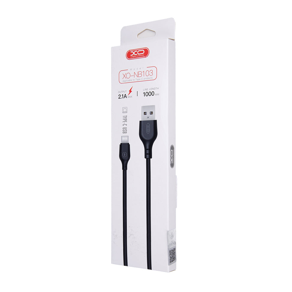 Cavo Dati e Ricarica USB-A - USB-C XO Design NB103, 18W, 1m, Nero