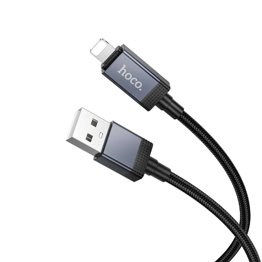 Cavo Dati e Ricarica USB-A - Lightning HOCO X118 Display, 12W, 1m, Nero