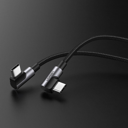 Cavo Dati e Ricarica USB-C - USB-C UGREEN US323 Angled, 60W, 2m, Nero