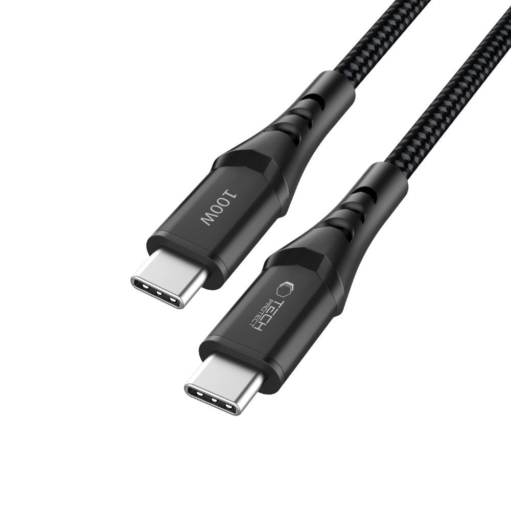 Cavo Dati e Ricarica USB-C - USB-C Tech-Protect UB11T Ultraboost, 100W, 1m, Nero