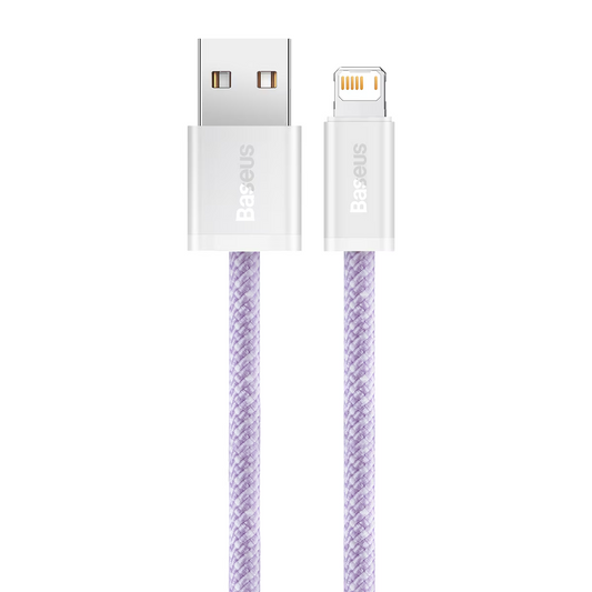Cavo Dati e Ricarica USB-A - Lightning Baseus Dynamic Series, 18W, 2m, Viola CALD000505