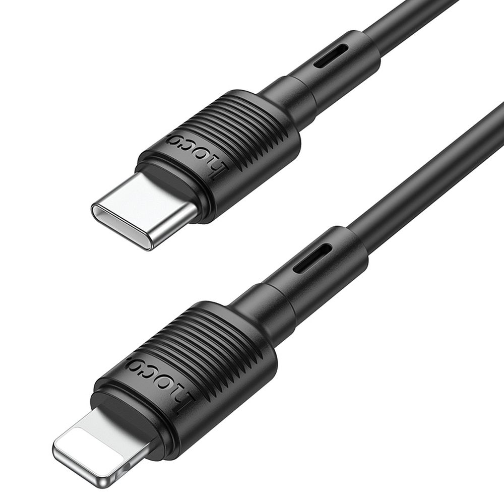 HOCO X83 Victory Cavo di ricarica e dati USB-C - Lightning, 20W, 1m, nero