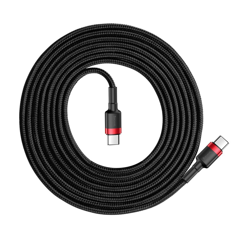 Cavo dati e ricarica USB-C - USB-C Baseus Cafule, 60W, 2m, rosso CATKLF-H91