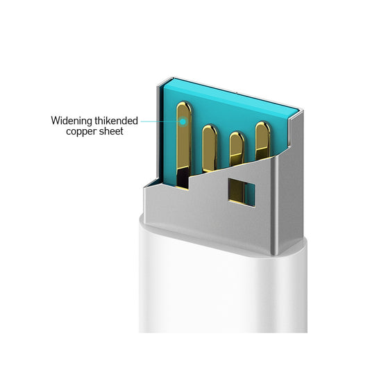 Cavo Dati e Ricarica USB-A - Lightning BWOO X172L, 18W, 1m, Bianco