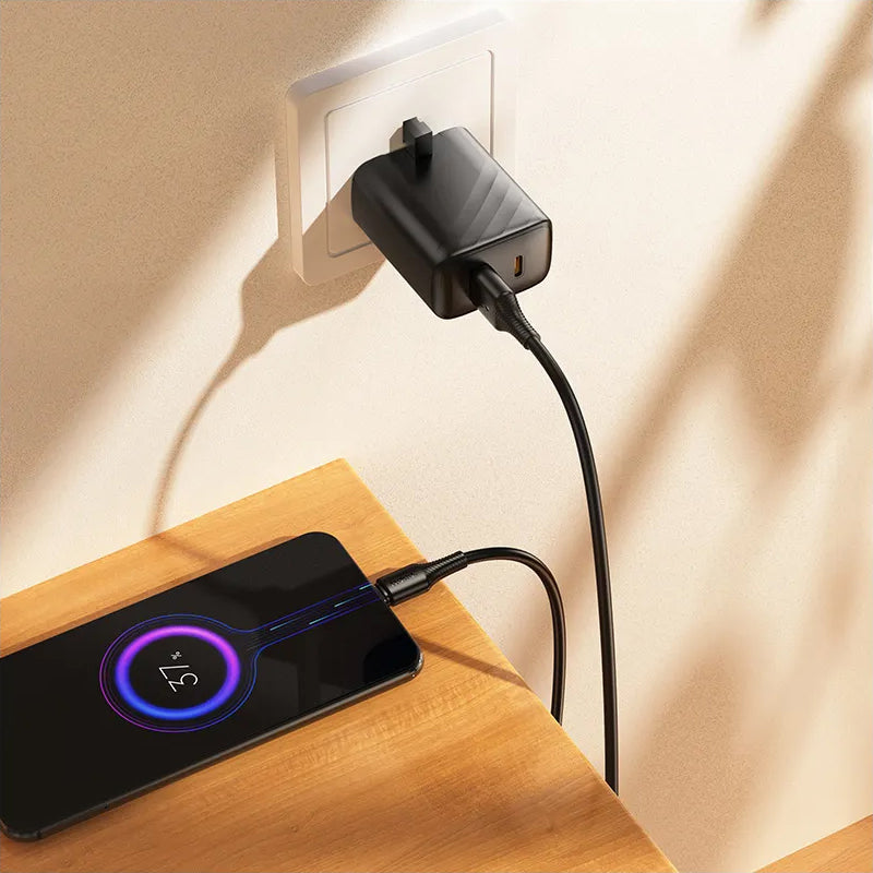 Cavo Dati e Ricarica USB-A - microUSB HOCO X120, 18W, 1m, Nero