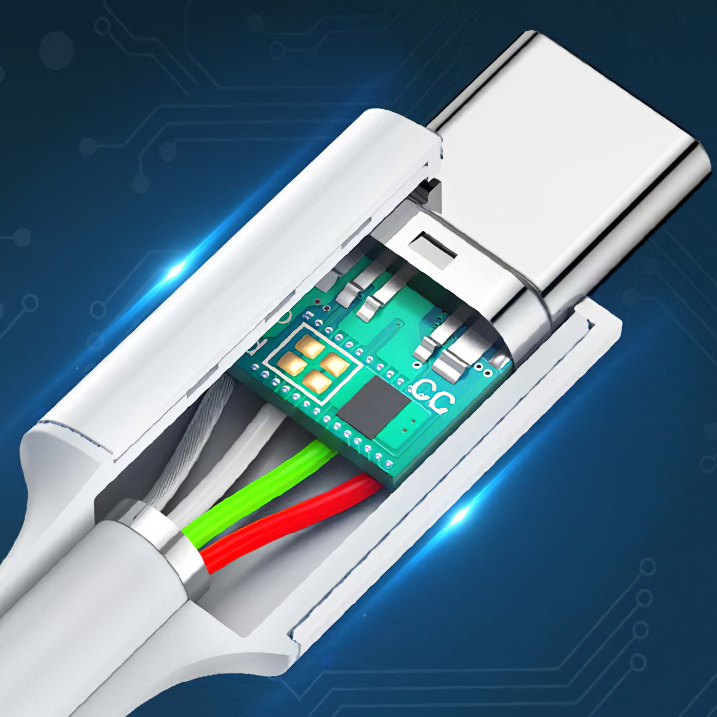 Cavo Dati e Ricarica USB-C - USB-C UGREEN US264, 60W, 2m, Bianco