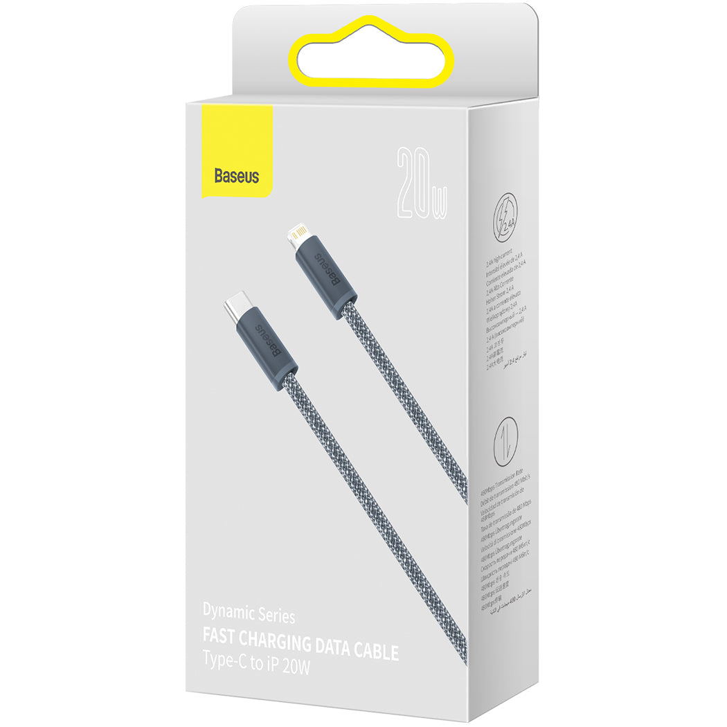 Cavo Dati e Ricarica USB-C - Lightning Baseus Dynamic Series, 20W, 1m, Grigio CALD000016