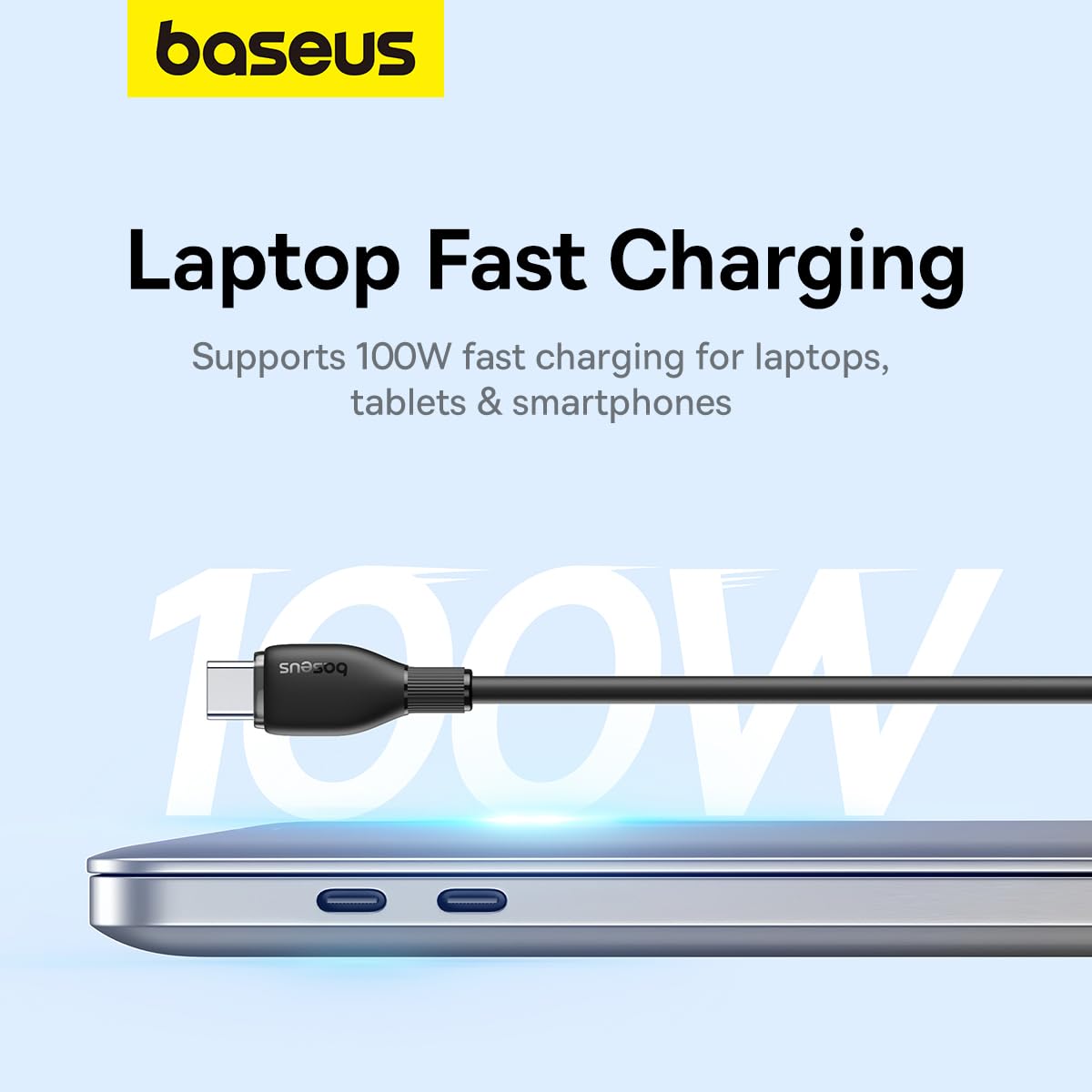 Cavo Dati e Ricarica USB-C - USB-C Baseus Pudding, 100W, 2m, Nero P10355702111-01