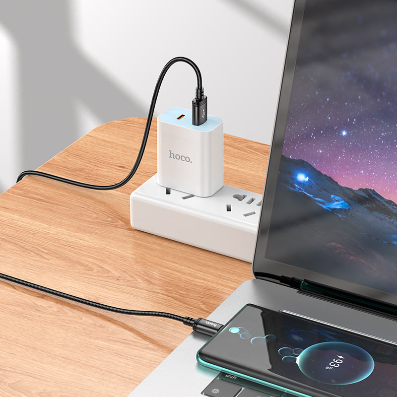 Cavo Dati e Ricarica USB-A - USB-C HOCO X91, 18W, 3m, Nero