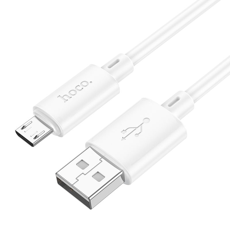 HOCO X88 Cavo dati e ricarica USB-A - microUSB, 18W, 1m, bianco
