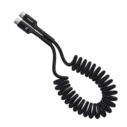 Cavo Dati e Ricarica USB-C - USB-C Baseus Fish Eye Spring, 100W, 1m, Nero P10320203111-00