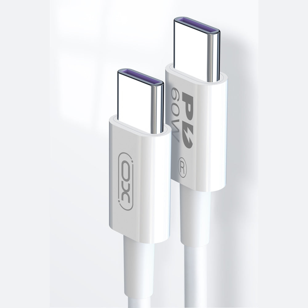 Cavo Dati e Ricarica USB-C - USB-C XO Design NB-Q190A, 60W, 1m, Bianco