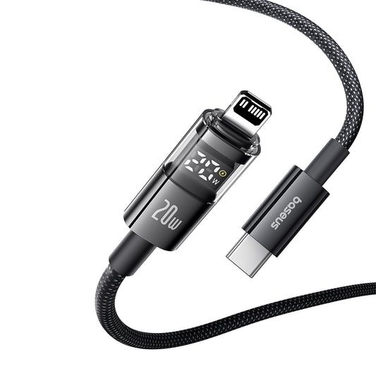 Cavo Dati e Ricarica USB-C - Lightning Baseus Display 2, 20W, 2m, Nero P10382703121-01