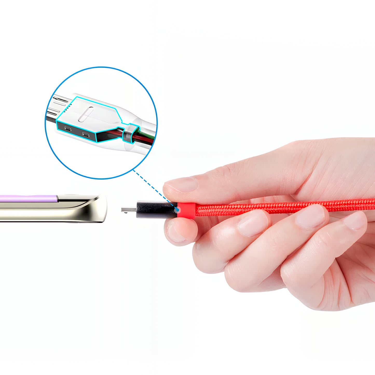 Cavo Dati e Ricarica USB-A - microUSB Anker PowerLine+, 18W, 0.91m, Rosso A8142G91