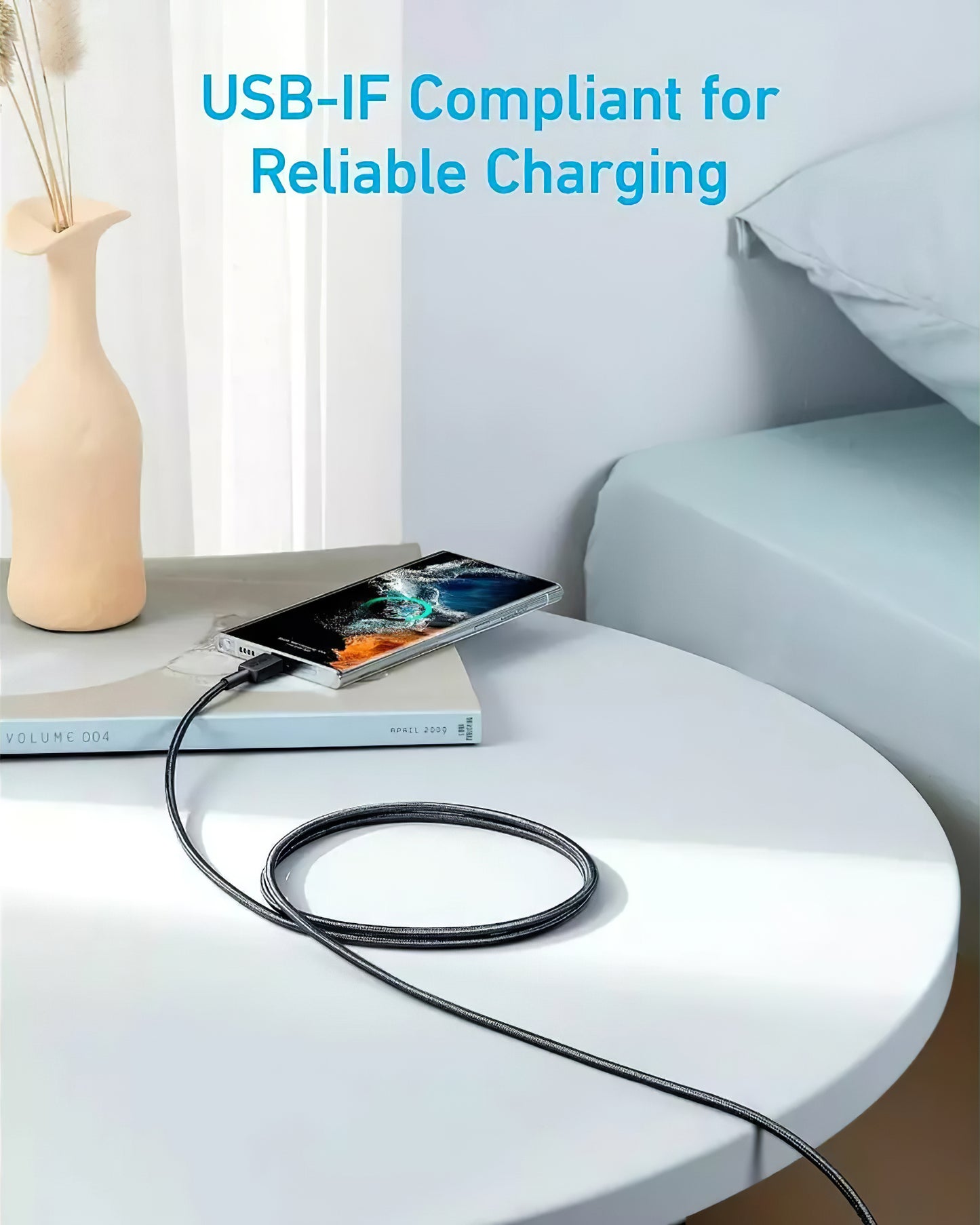 Cavo Dati e Ricarica USB-C - USB-C Anker 322, 60W, 0.9m, Nero A81F5G11
