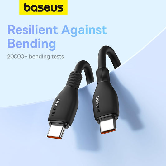 Cavo dati e ricarica USB-C - USB-C Baseus Pudding, 100W, 1,2m, nero P10355702111-00