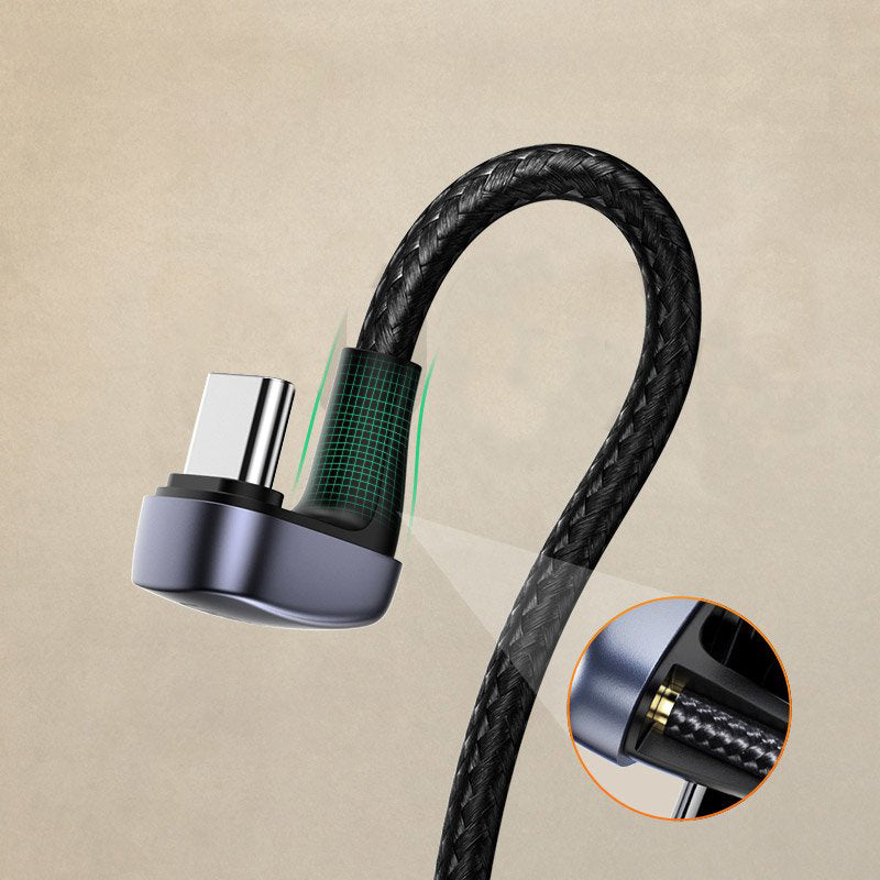 Cavo dati e ricarica USB-A - USB-C UGREEN US311 angolato, 18W, 1m, grigio