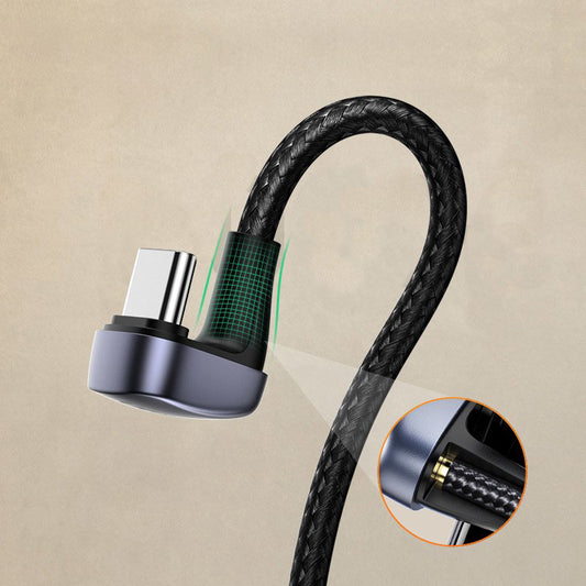 Cavo dati e ricarica USB-A - USB-C UGREEN US311 angolato, 18W, 1m, grigio